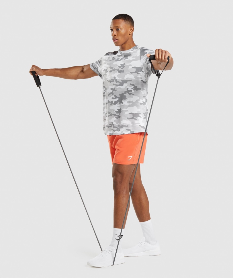 T-shirt άφιξης Gymshark σε γκρι ανοιχτό τύπωμα