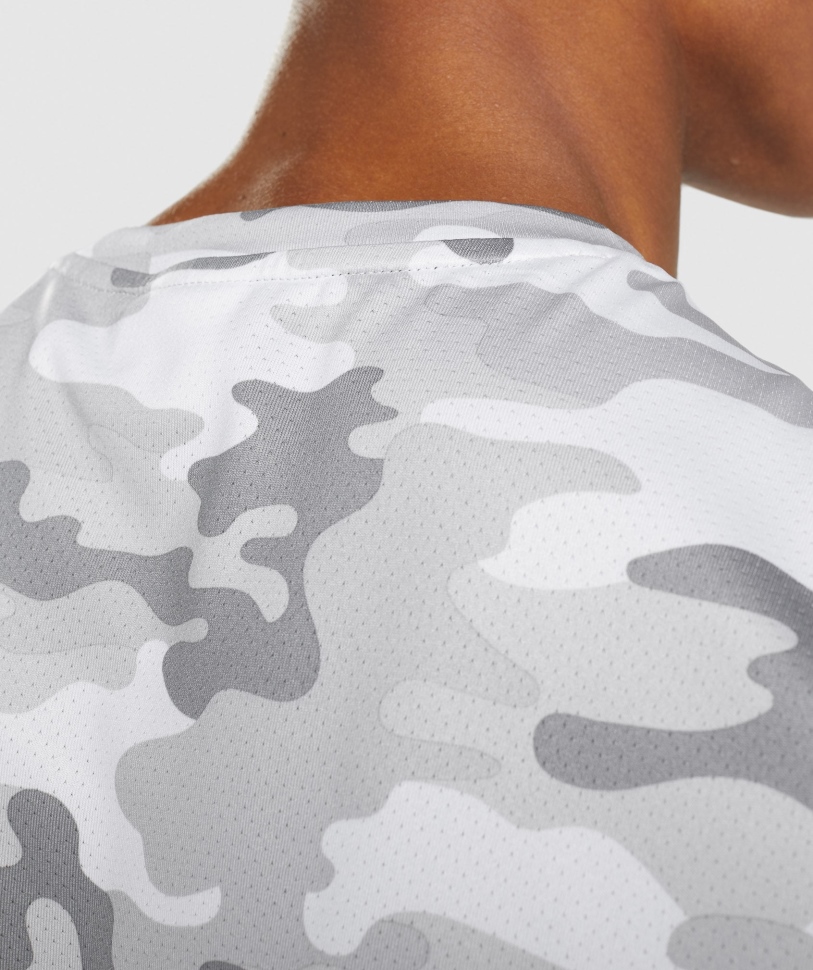 T-shirt άφιξης Gymshark σε γκρι ανοιχτό τύπωμα