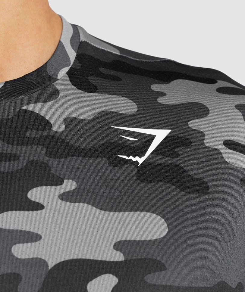 ανδρικό μπλουζάκι άφιξης Gymshark με γκρι τύπωμα