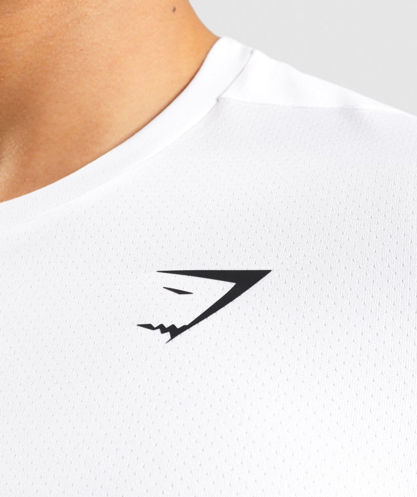 λευκό μπλουζάκι άφιξης Gymshark