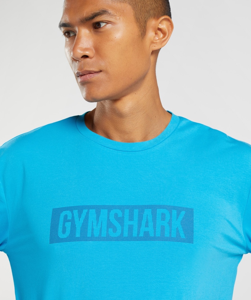 μακρυμάνικο μπλουζάκι Gymshark Block Shark Blue