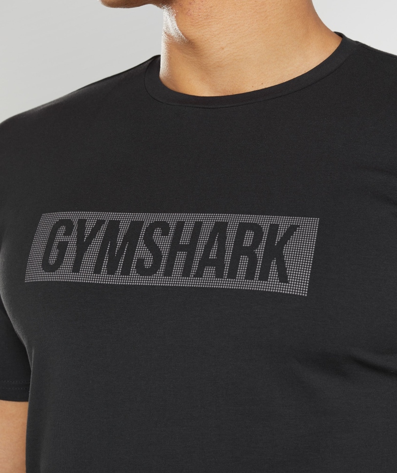 Gymshark Block σε μαύρο μπλουζάκι