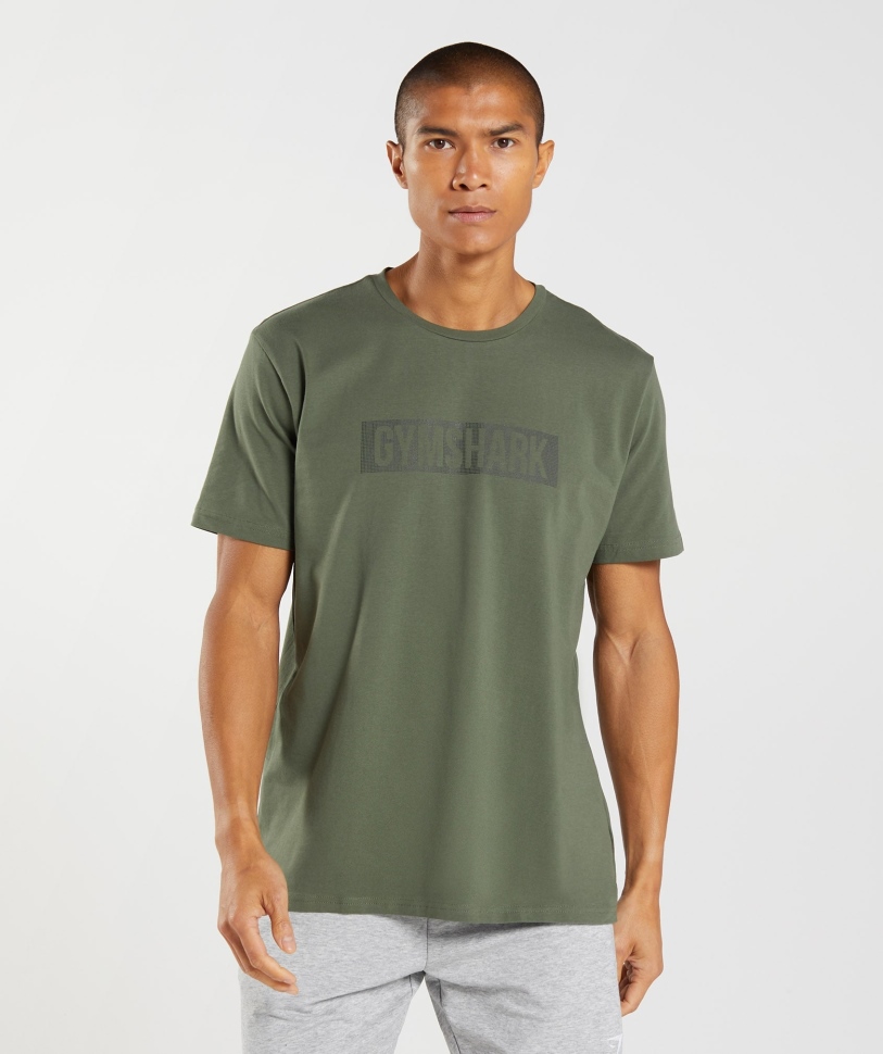 Gymshark Block T-shirt Core Olive