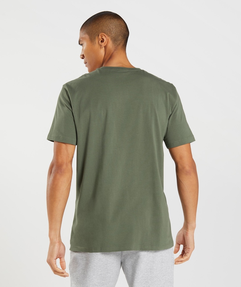 Gymshark Block T-shirt Core Olive