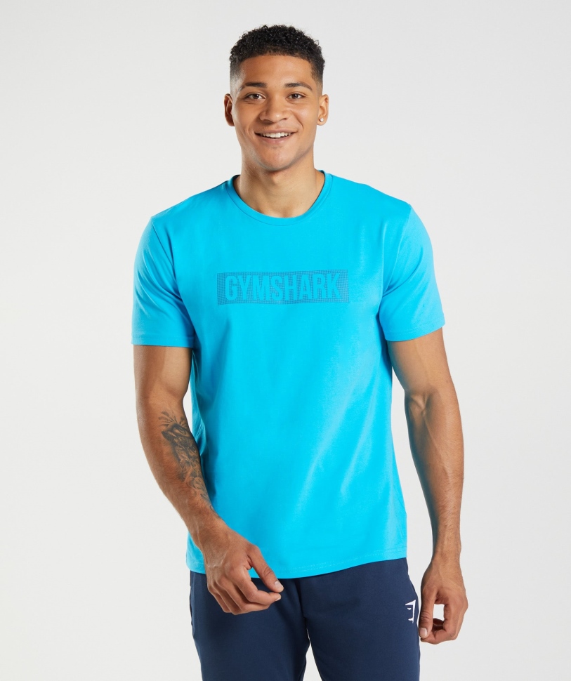 Gymshark Block T-shirt Shark Blue