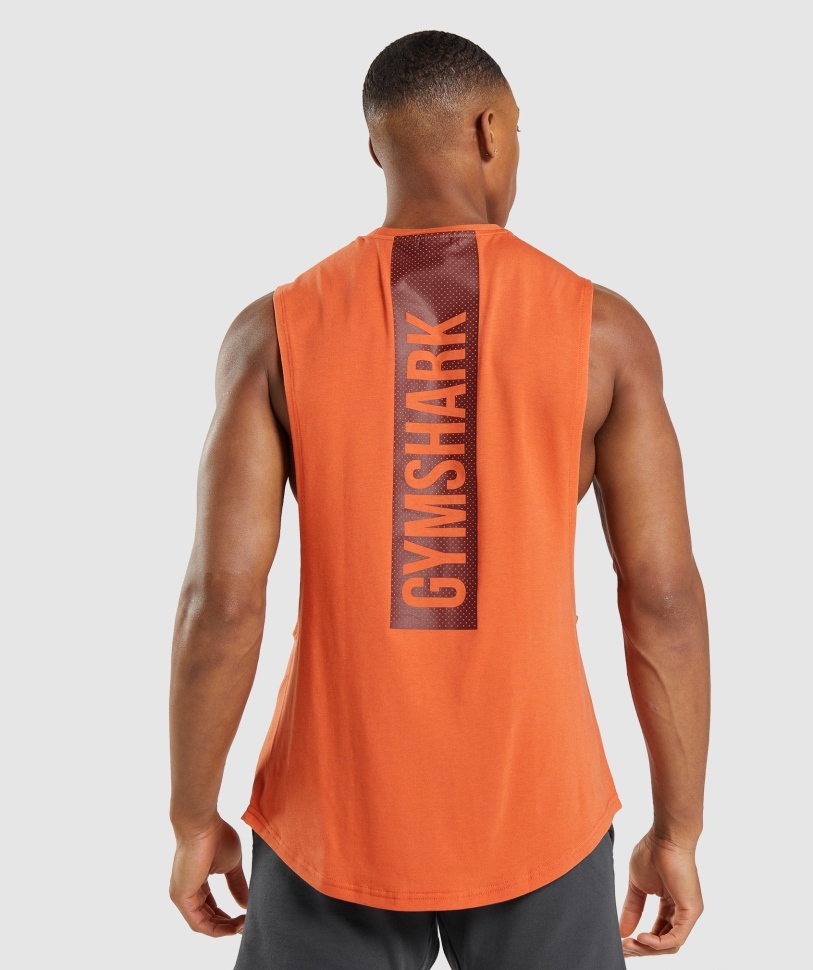 Gymshark Bold Drop Tank Tank πορτοκαλί