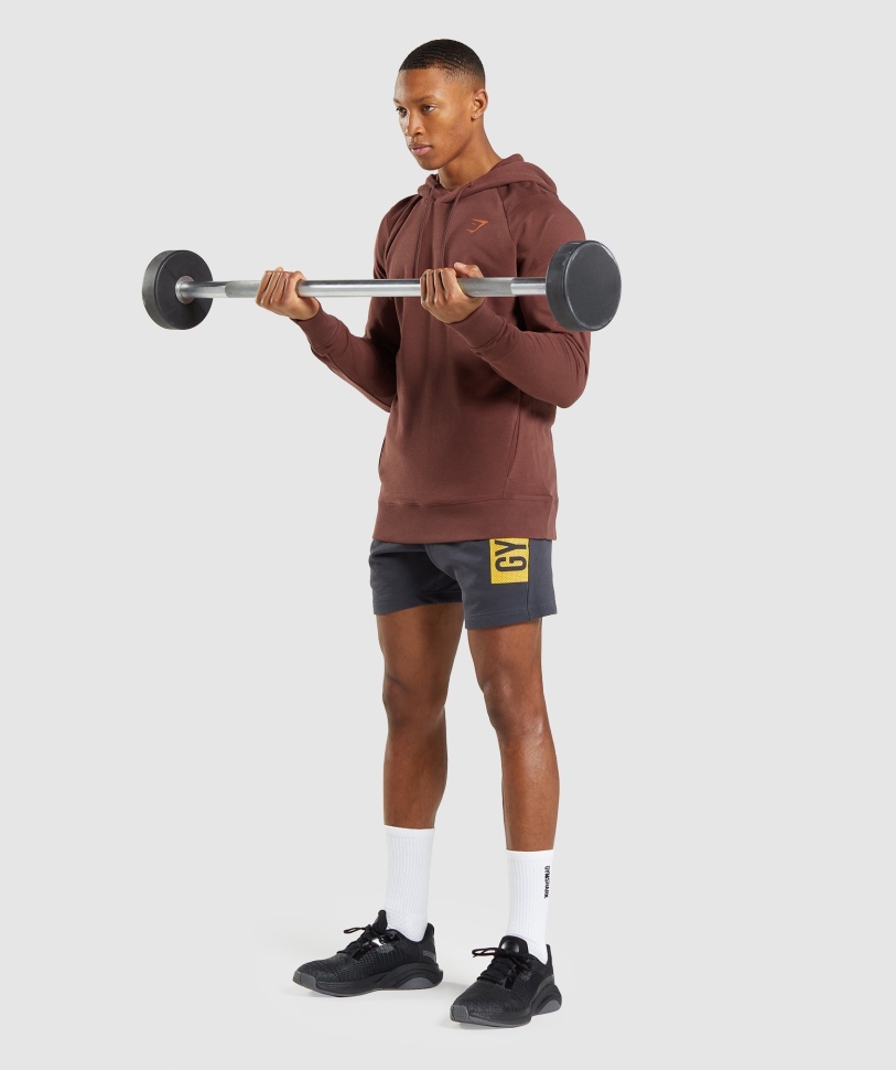 Gymshark τολμηρό Hoodie καφέ κερασί