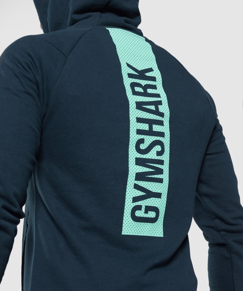 Gymshark τολμηρό ναυτικό με κουκούλα