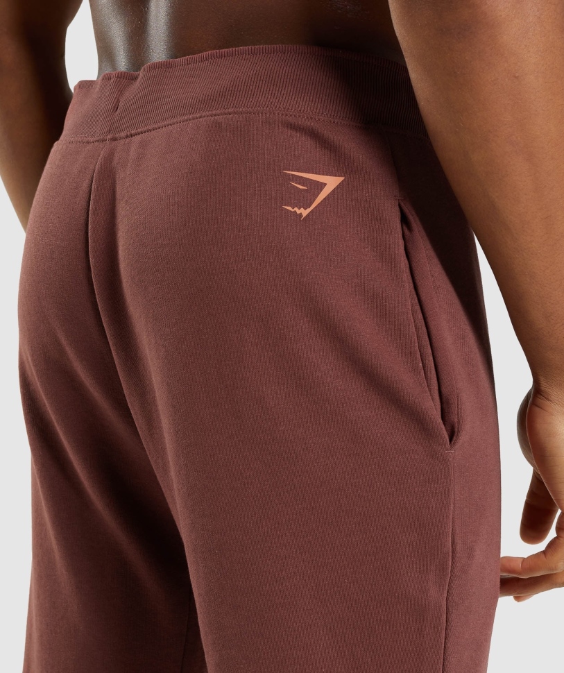 Gymshark Bold Joggers Cherry Brown