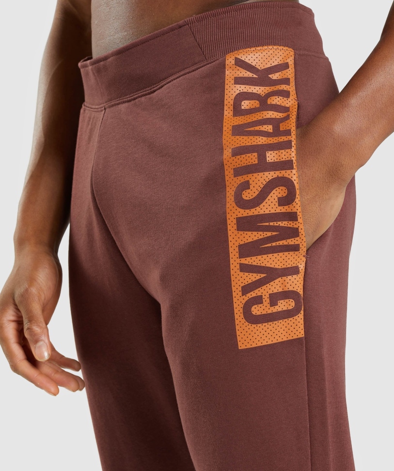 Gymshark Bold Joggers Cherry Brown