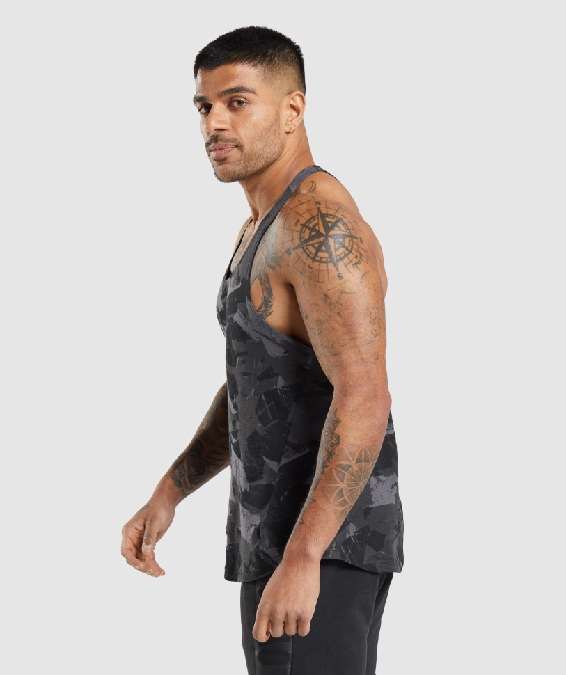 Gymshark τολμηρό Stringer γκρι στάμπα