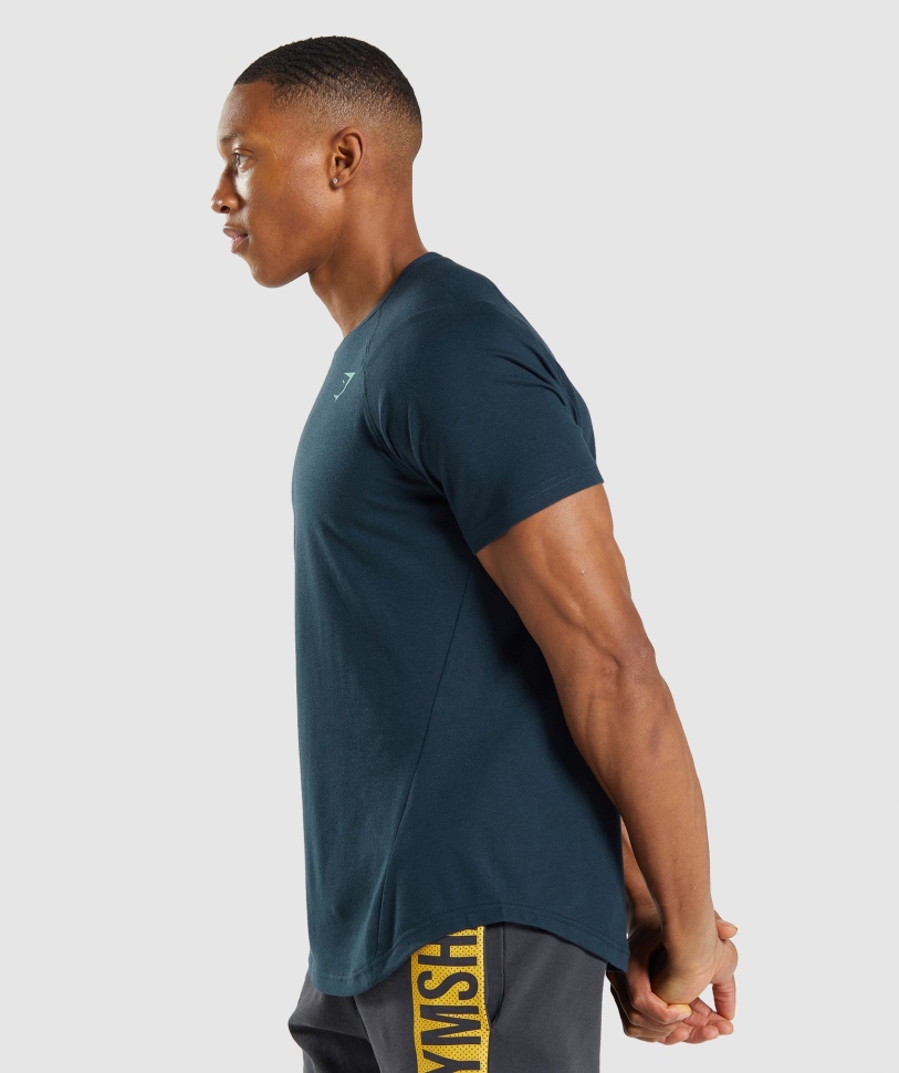 Gymshark τολμηρό T-shirt ανδρικό ναυτικό