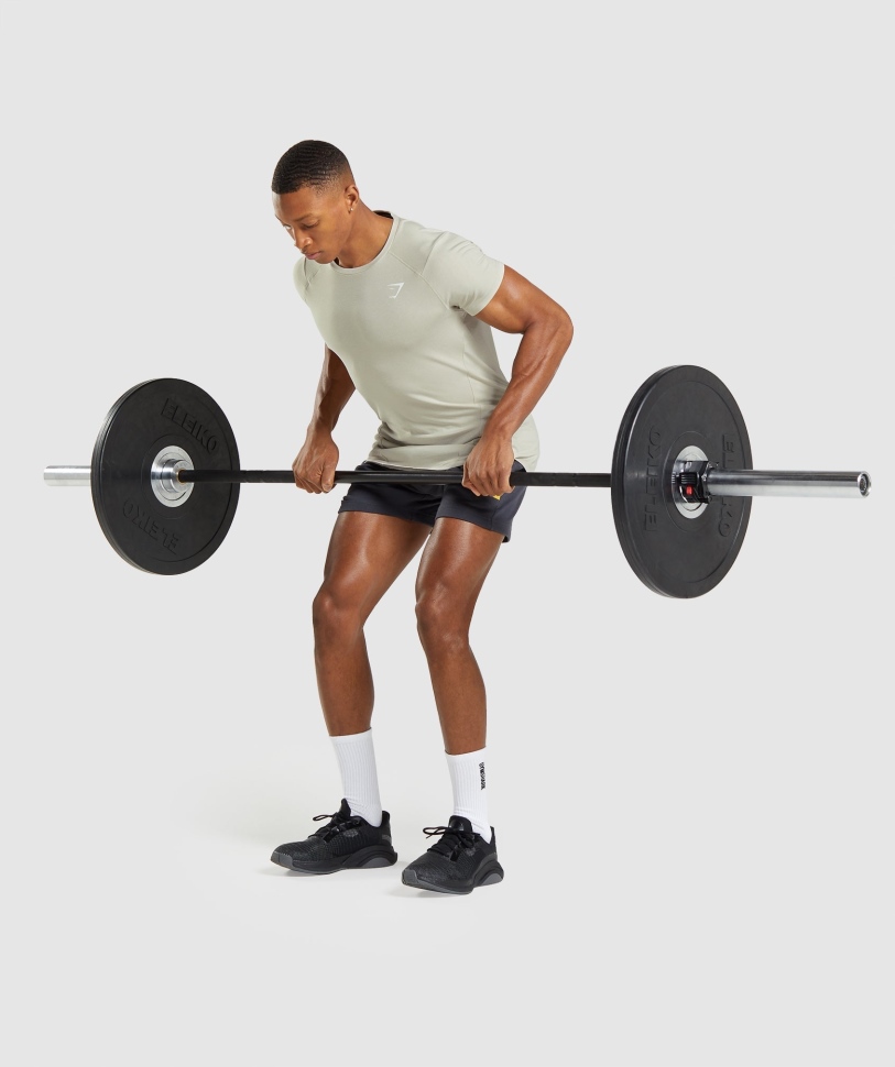 Gymshark τολμηρό μπλουζάκι σε γκρι βότσαλο