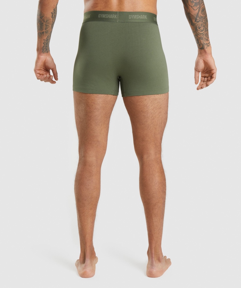 Gymshark Boxers 2pk Core Olive-navy