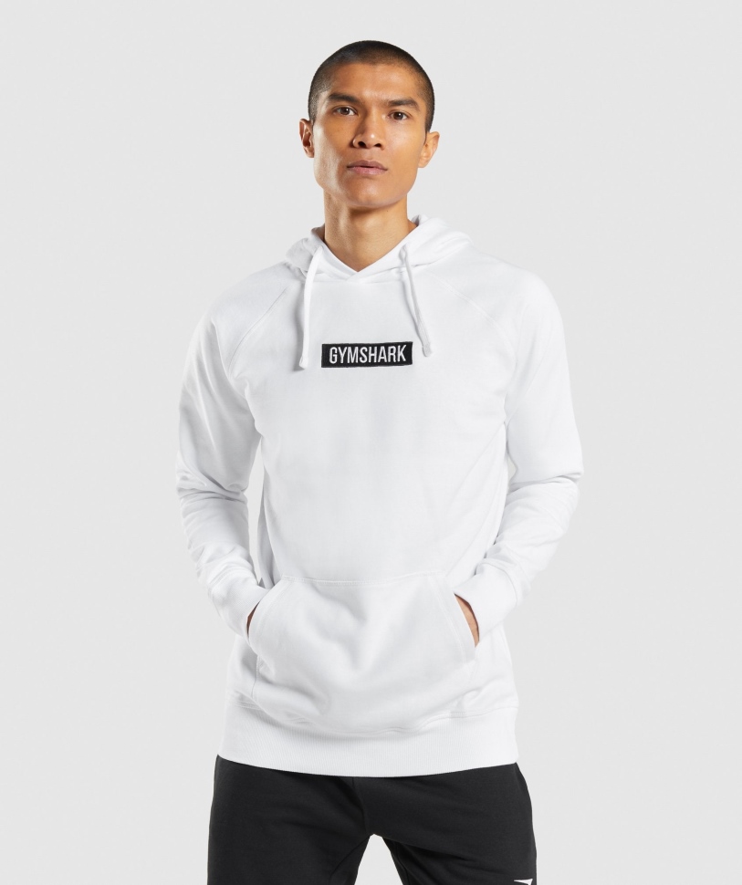 Gymshark κεντρικό Hoodie λευκό