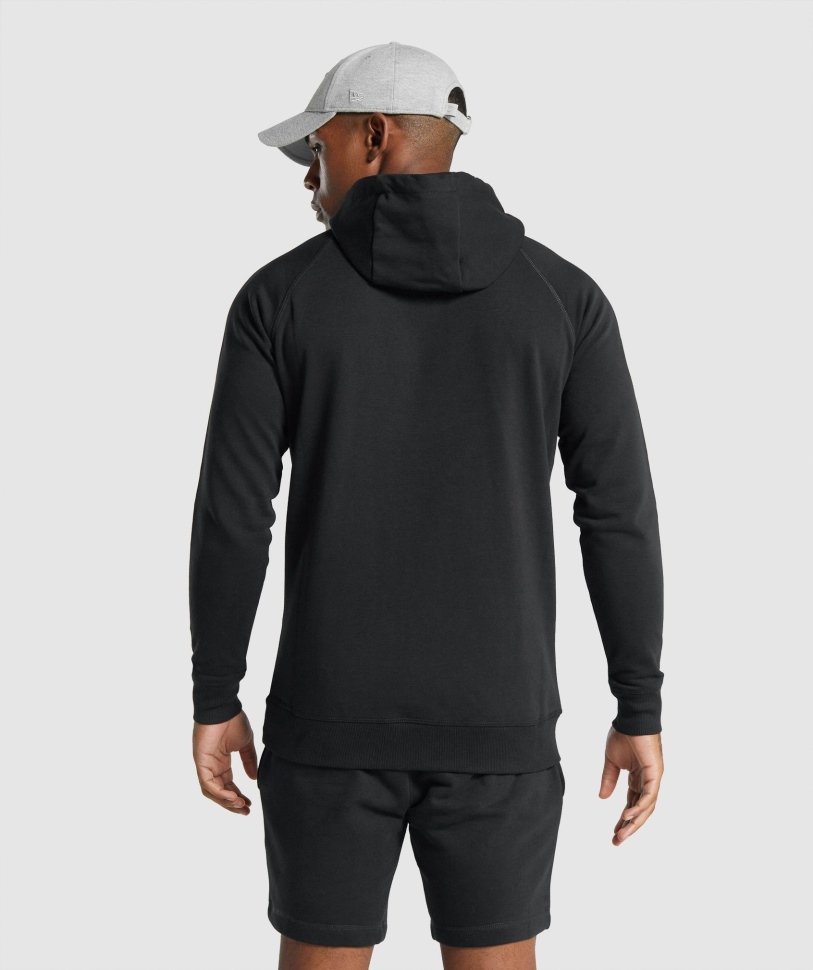 Gymshark Crest Hoodie μαύρο