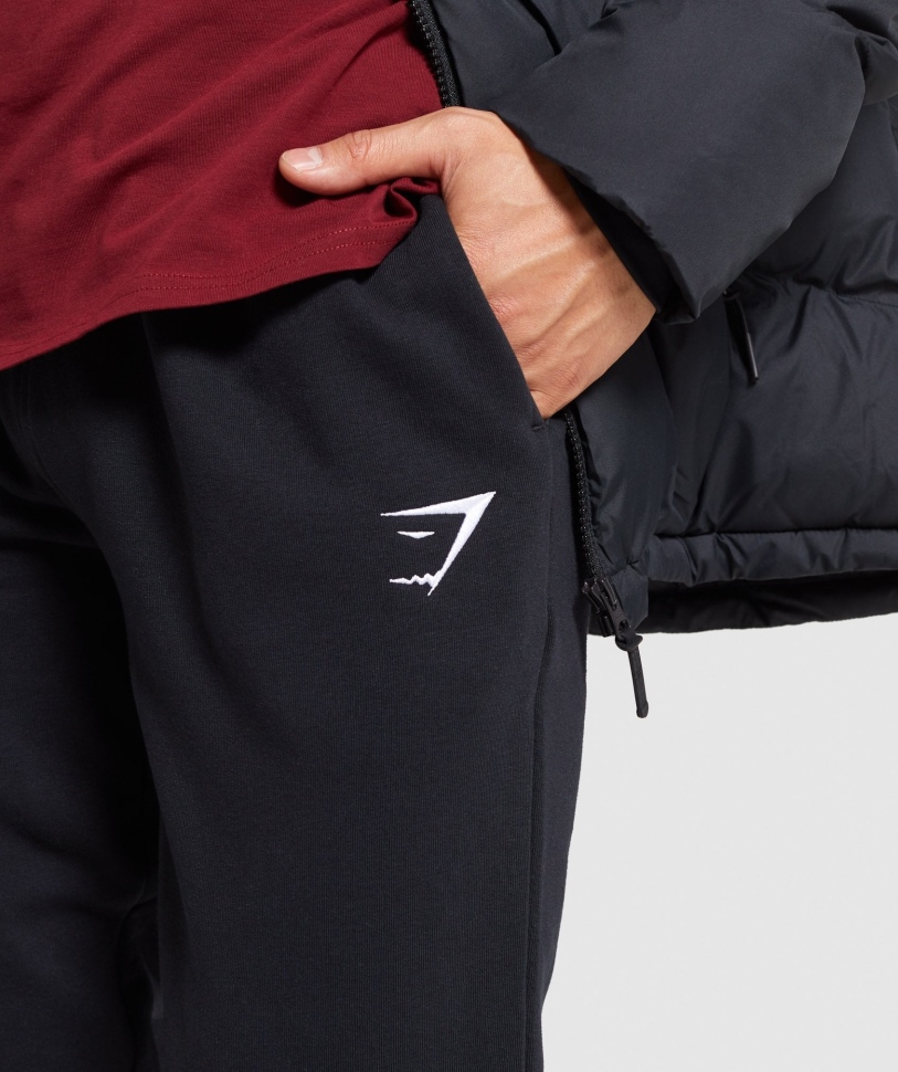 Gymshark Crest Joggers μαύρο