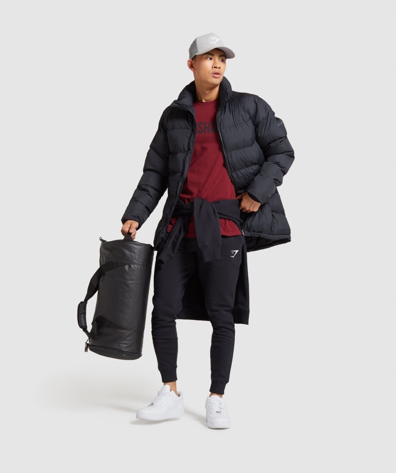 Gymshark Crest Joggers μαύρο