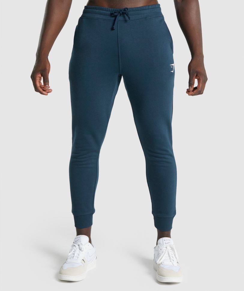 Gymshark Crest Joggers Navy