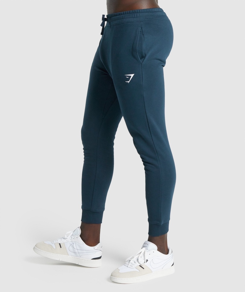 Gymshark Crest Joggers Navy