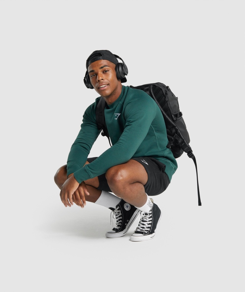 Gymshark Crest σορτς μαύρο