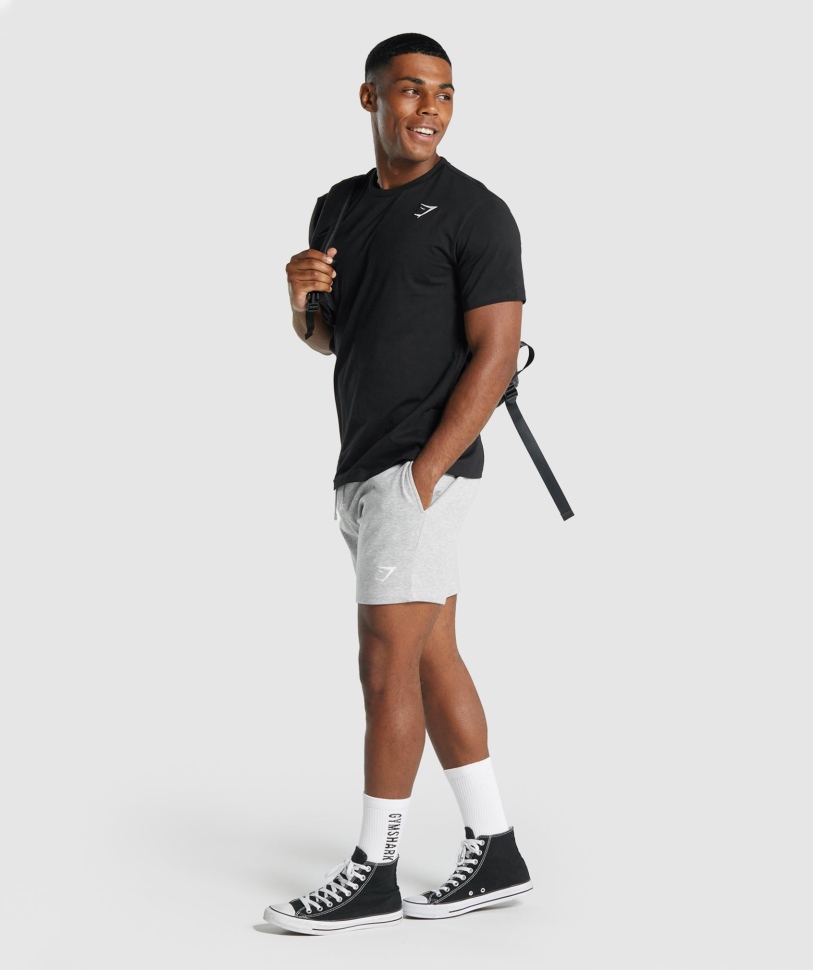 Gymshark Crest T-shirt μαύρο