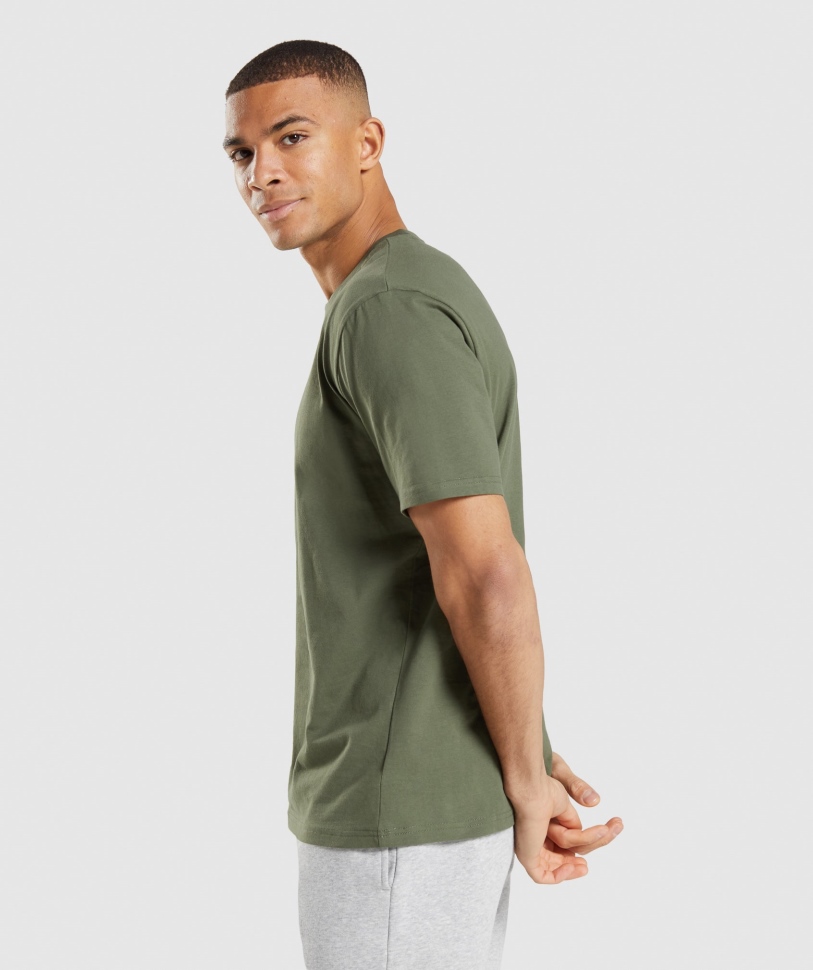 Gymshark Crest T-shirt Core Olive