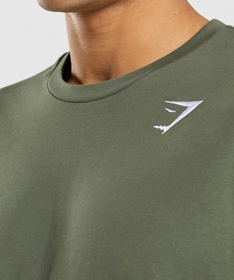 Gymshark Crest T-shirt Core Olive
