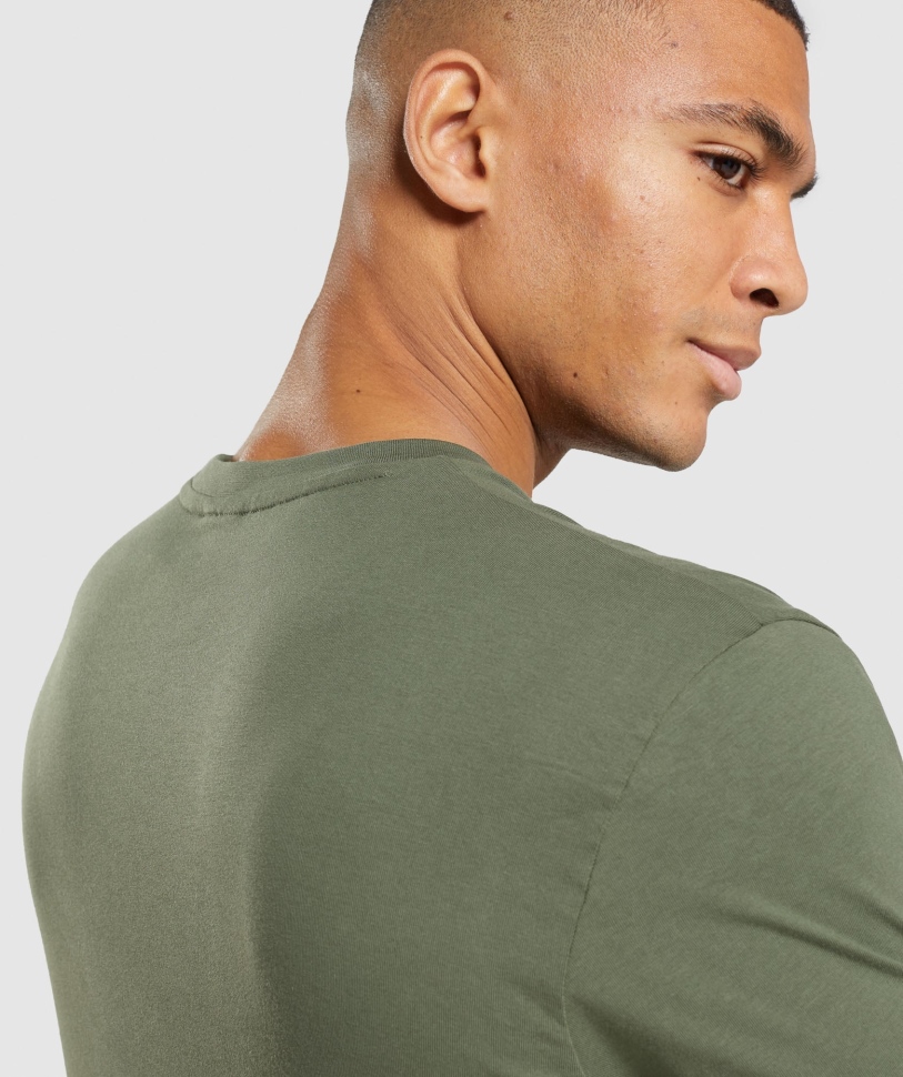 Gymshark Crest T-shirt Core Olive
