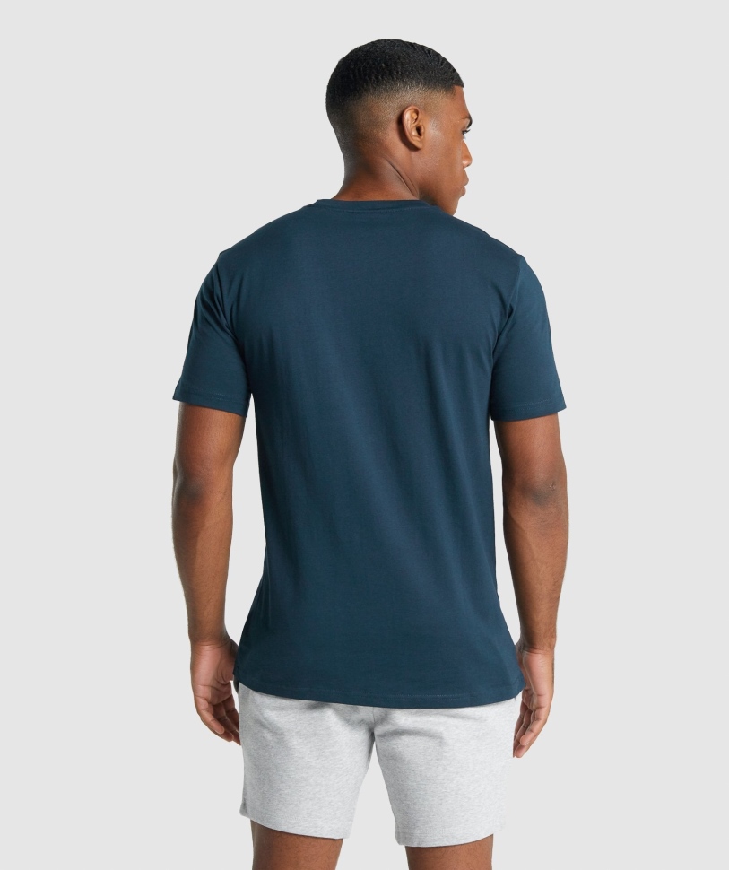 Gymshark Crest T-shirt Navy