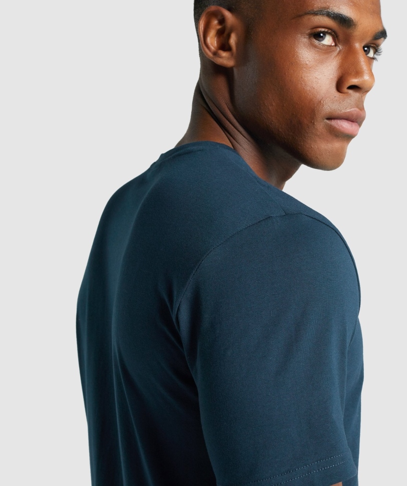 Gymshark Crest T-shirt Navy