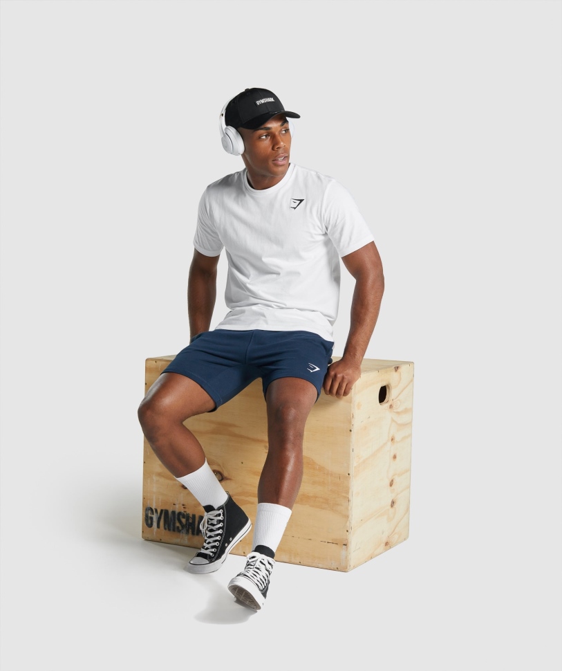 Gymshark Crest T-shirt λευκό