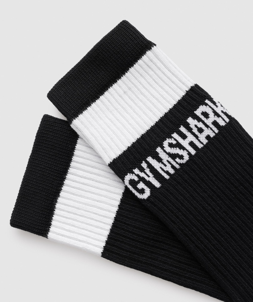 Gymshark Crew κάλτσες 1 τμχ μαύρες