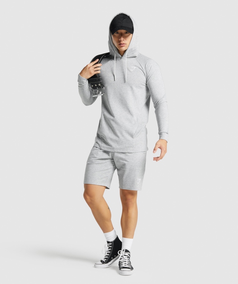 Gymshark Kritik 2.0 Hoodie ανοιχτό γκρι Marl