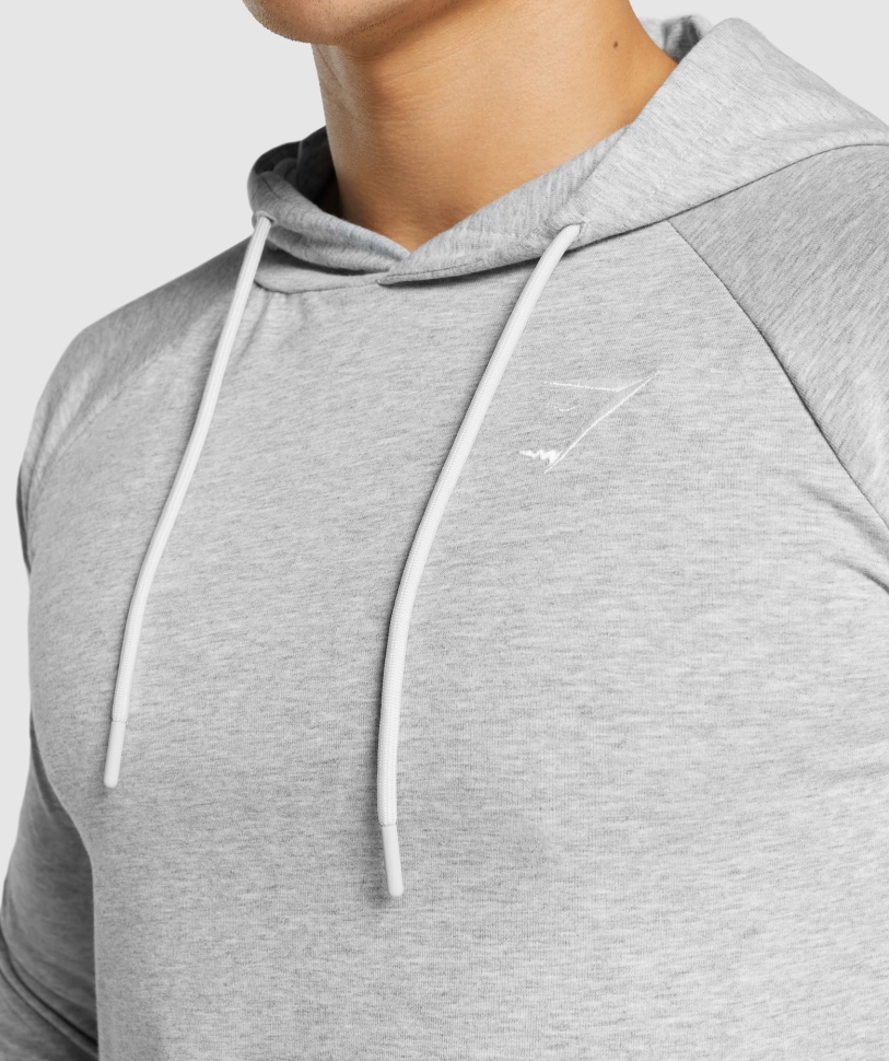 Gymshark Kritik 2.0 Hoodie ανοιχτό γκρι Marl