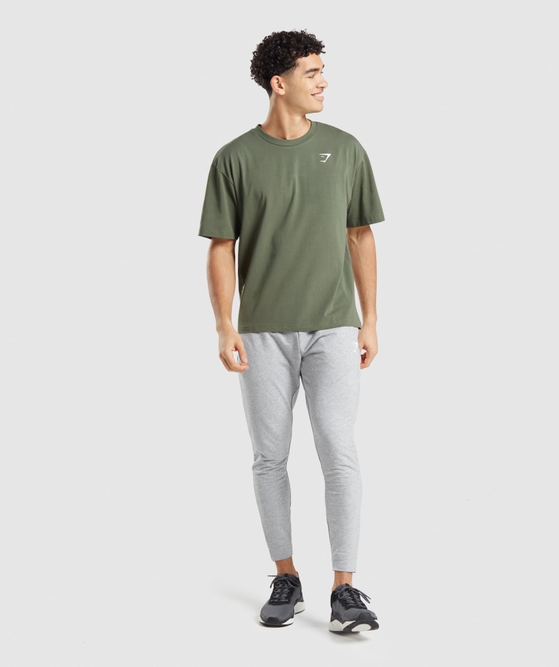 Gymshark Kritik 2.0 Joggers Men ανοιχτό γκρι Marl