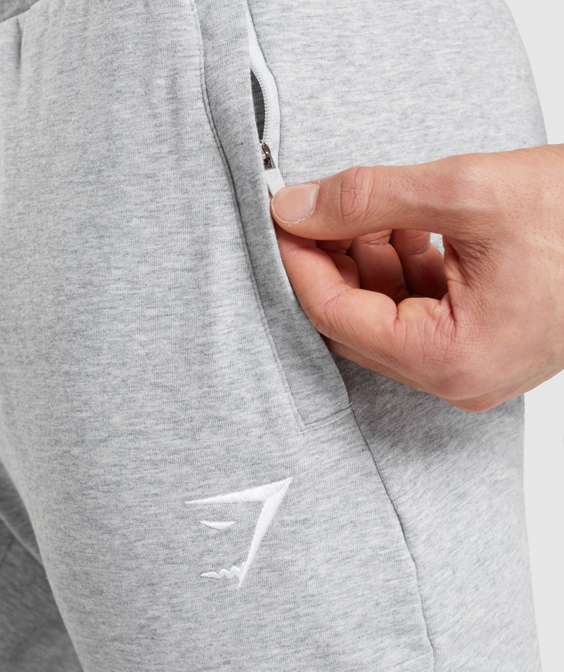 Gymshark Kritik 2.0 Joggers Men ανοιχτό γκρι Marl