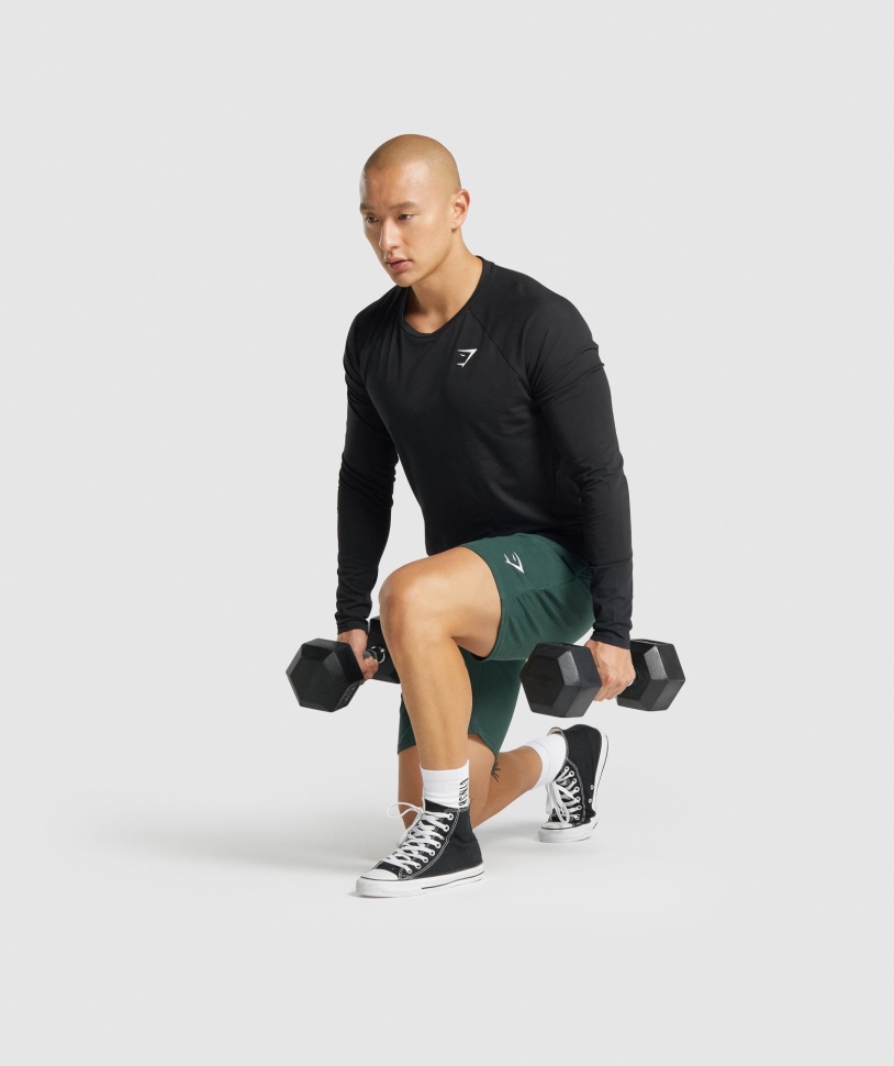 Gymshark Critical 2.0 μακρυμάνικο μπλουζάκι ανδρικό μαύρο