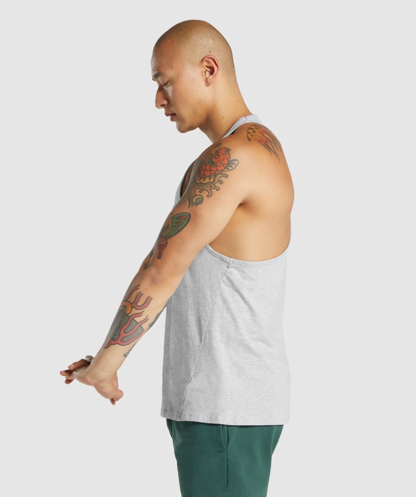 Gymshark Kritik 2.0 Stringer ανοιχτό γκρι Marl