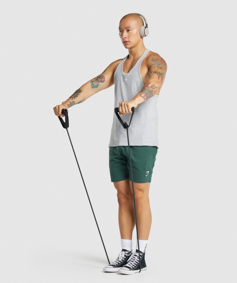 Gymshark Kritik 2.0 Stringer ανοιχτό γκρι Marl