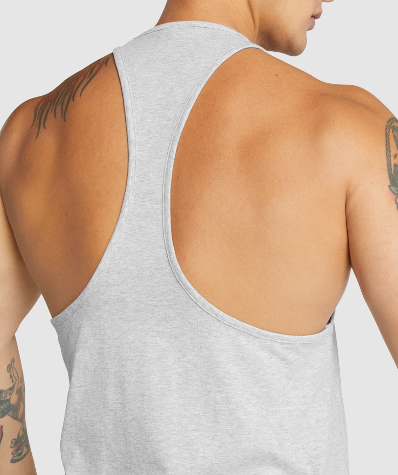 Gymshark Kritik 2.0 Stringer ανοιχτό γκρι Marl