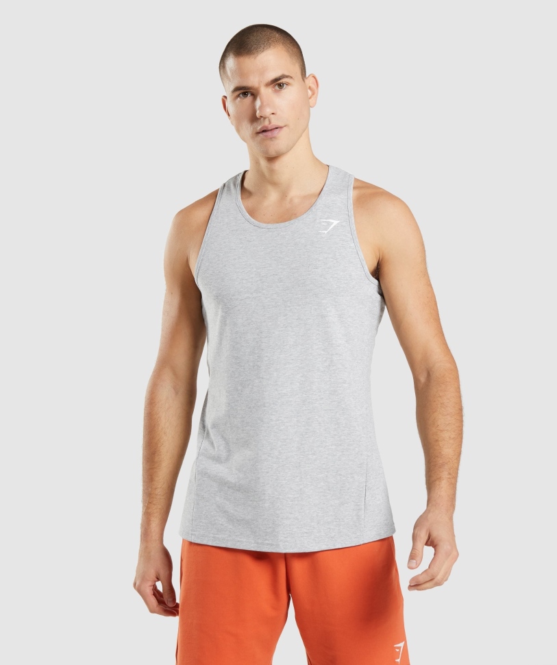 Gymshark Kritik 2.0 Tank ανοιχτό γκρι Marl