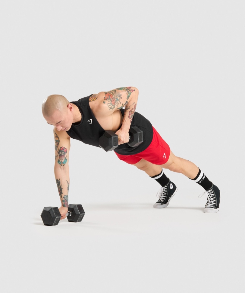 Gymshark κρίσιμος βραχίονας πτώσης μαύρο