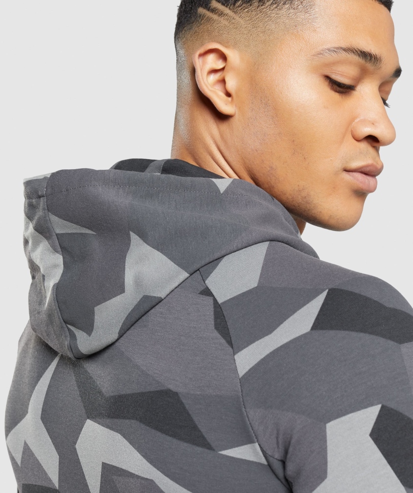 Μαύρο τύπωμα με Hoodie κριτικής Gymshark