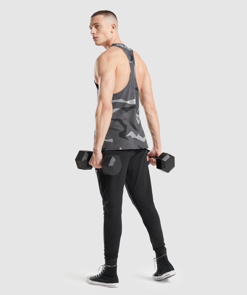 Gymshark κρίσιμο Stringer μαύρο τύπωμα