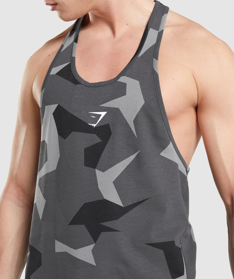 Gymshark κρίσιμο Stringer μαύρο τύπωμα