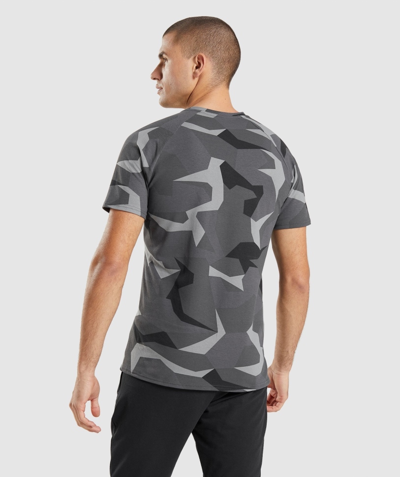 Gymshark Critical T-shirt μαύρο στάμπα