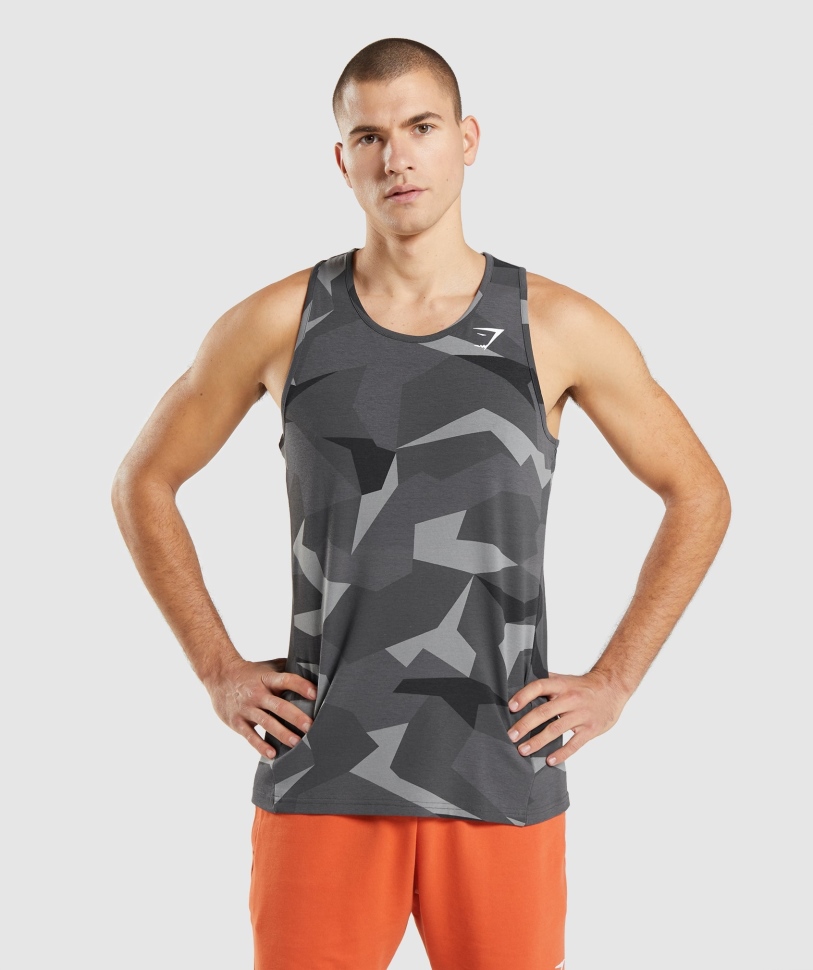 Μαύρο τύπωμα Gymshark Kritik Tank