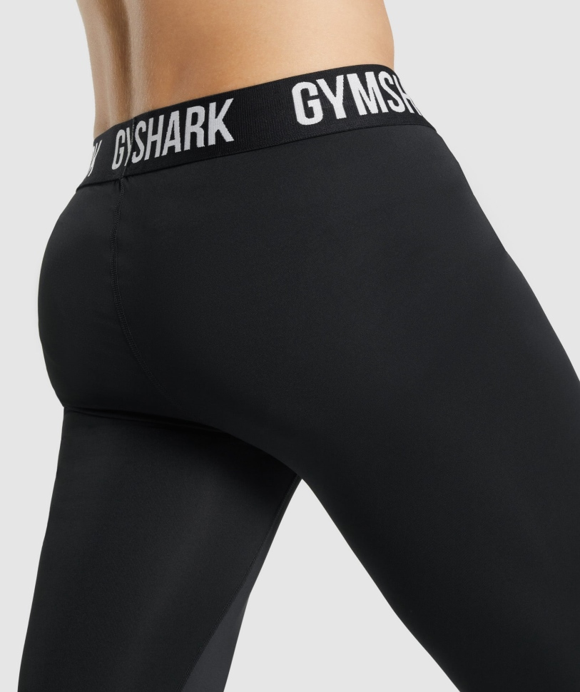 Gymshark στοιχείο Baselayer κολάν μαύρο