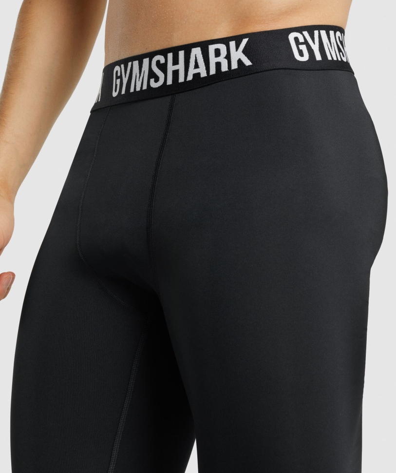 Gymshark στοιχείο Baselayer κολάν μαύρο